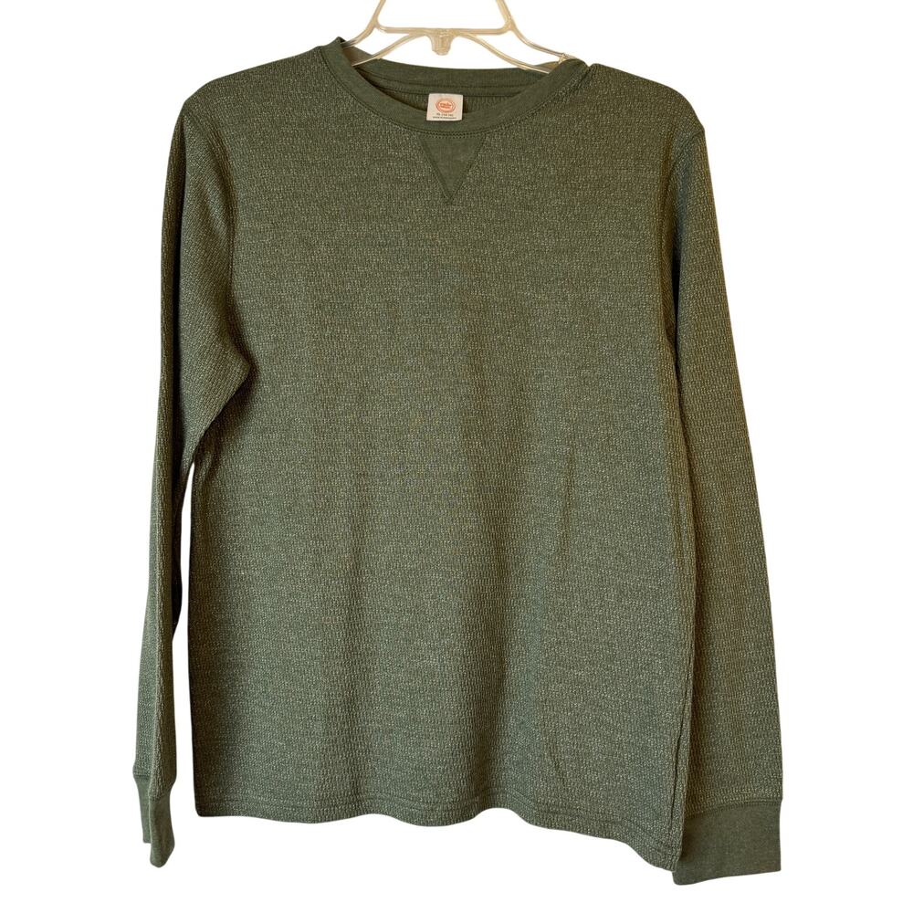 Wonder Nation Long Sleeve Green Thermal Shirt Boys XL